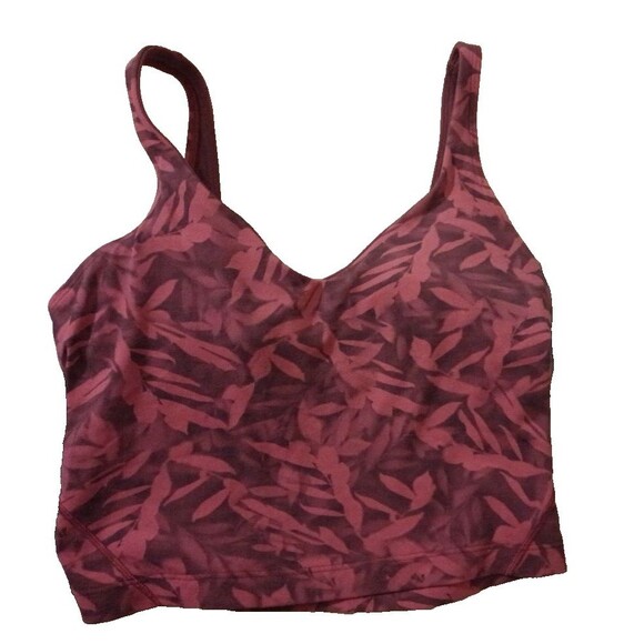 Lululemon Women Align Tank Top Red Multi Size 6 - Picture 3 of 8
